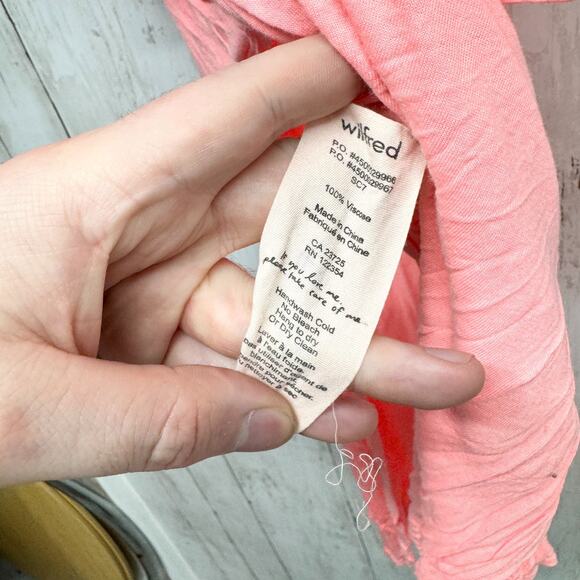 Wilfred Blouse Women Size Small Peach Scoop Neck Short Sleeve Side Slit Tunic - Picture 4 of 6